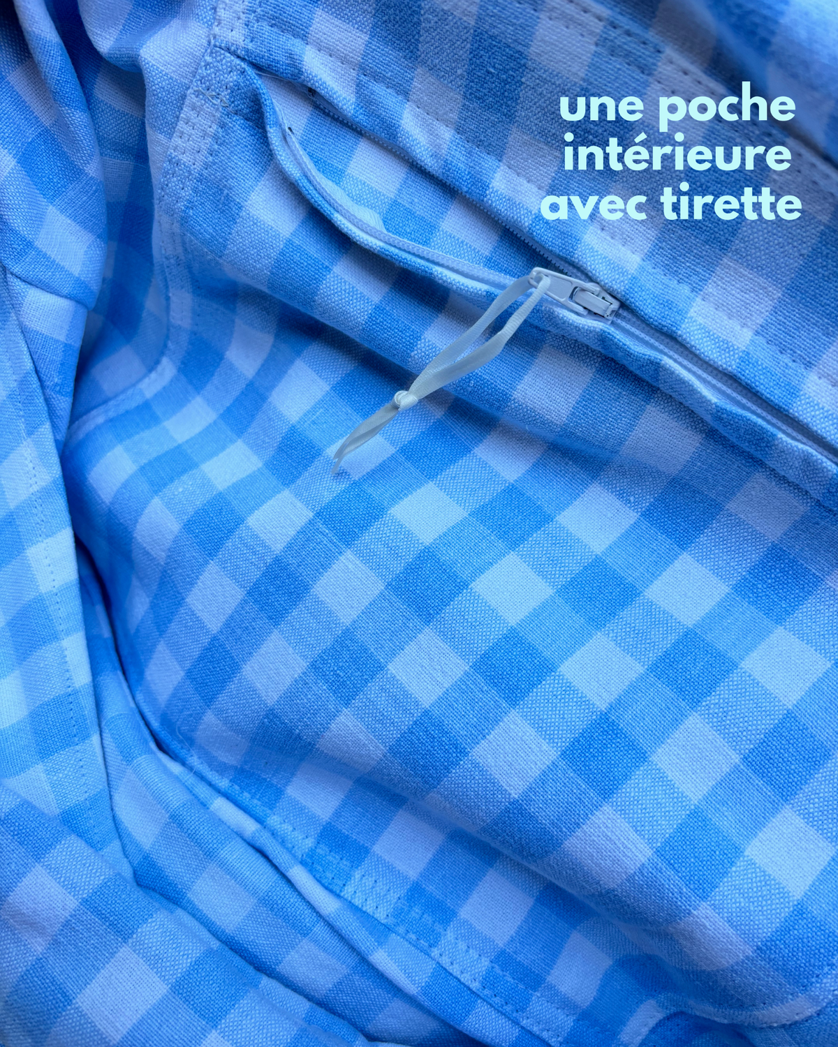 Sac meuze poche intérieure zippée 