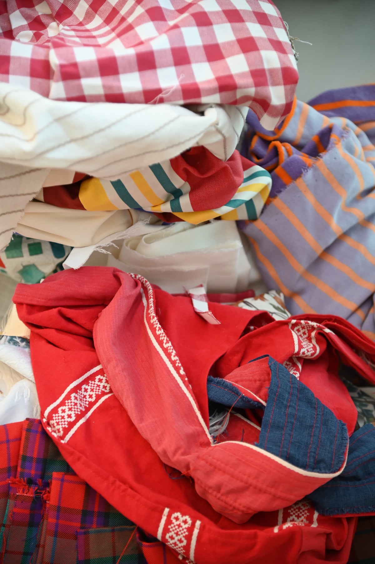 Tissus chinés pour coudre sacs upcycés 